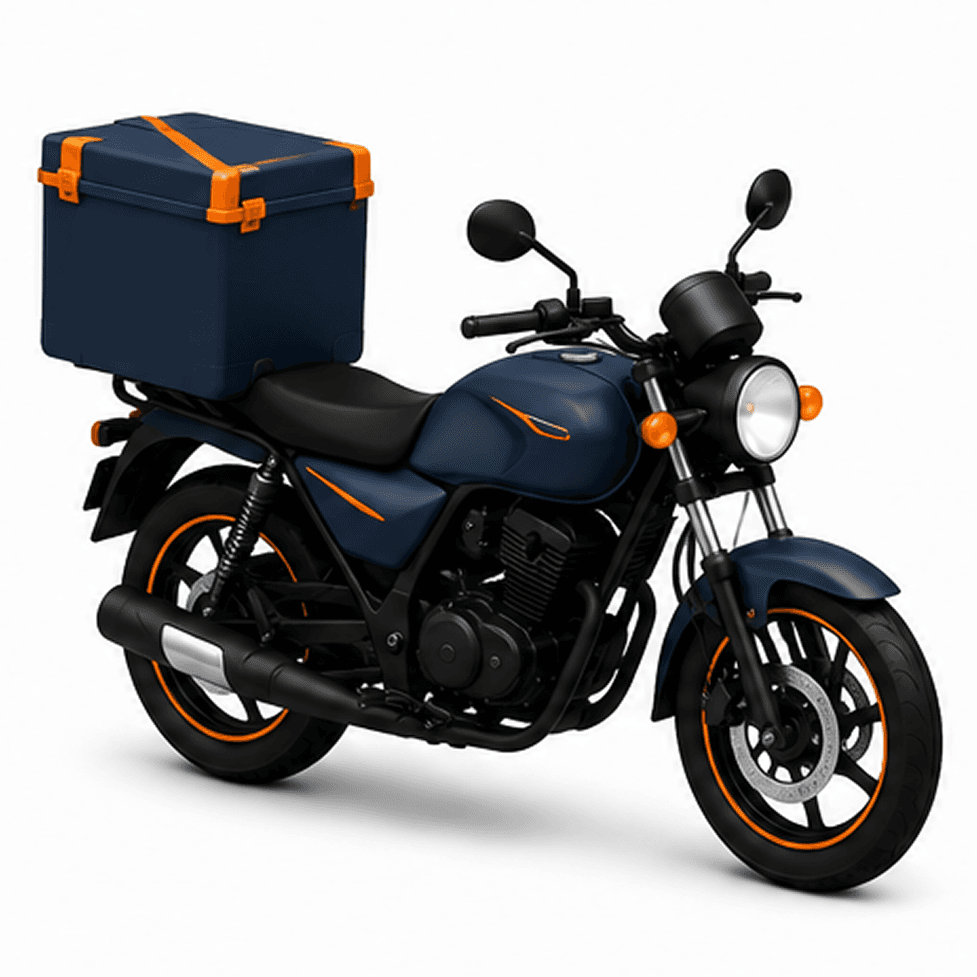 SNEL delivery bike with cargo box